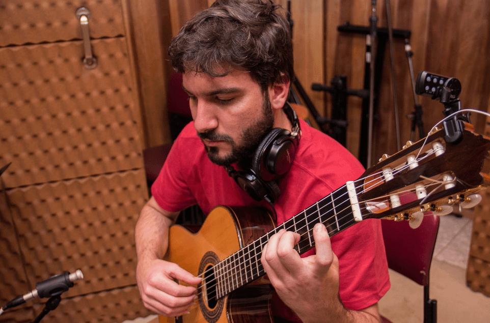 Gravação no Estúdio Arsis - São Paulo SP, out2014. Foto Carlos Henrique Ralize.