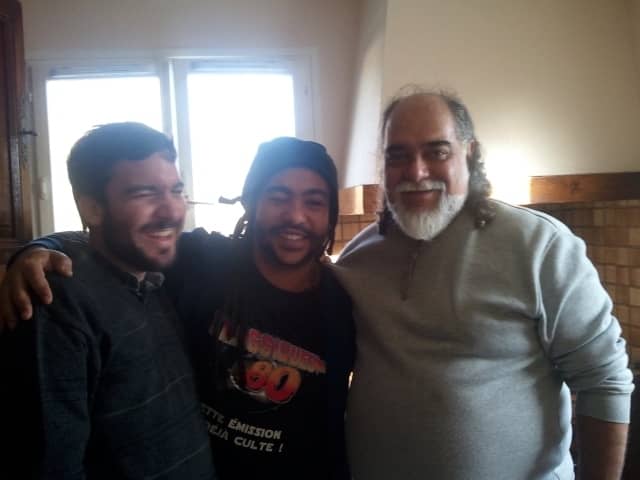 Leonardo Costa, Álvaro Pignatari e  Marco Bosco em Vendôme, França.